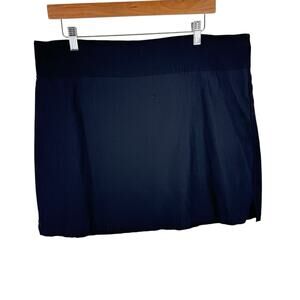 Rafaella Black Elastic Waist Athletic Pull On Lightweight Skirt Shorts Under XXL